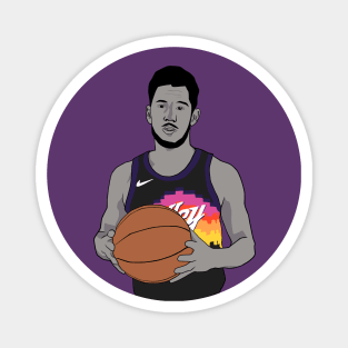 Devin Booker Phoenix Basketball Minimalist Magnet